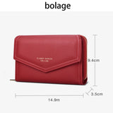Women's Zipper Wallet Multifunctional Large Capacity Short Wallet