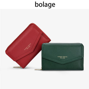 Women's Zipper Wallet Multifunctional Large Capacity Short Wallet