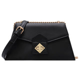 Women's Leather Crossbody Bag in Black