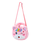 Plush Cartoon Animal Messenger Bag Handbag Coin Purse