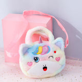 Plush Cartoon Animal Messenger Bag Handbag Coin Purse