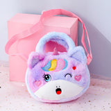 Plush Cartoon Animal Messenger Bag Handbag Coin Purse