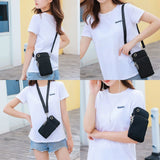 26 Letter Print Shoulder Bag Multi-function Wrist Wallet