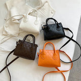 Square Crossbody Handbag Small Handbag PU Leather Ladies Phone Bag