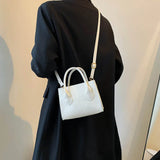 Square Crossbody Handbag Small Handbag PU Leather Ladies Phone Bag