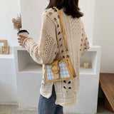 PU High Hot Girls Diagonal Shoulder Bag Casual Small Square Bag