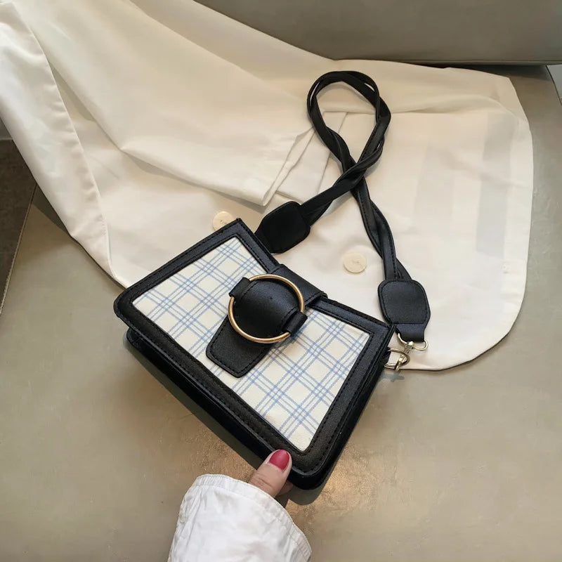 PU High Hot Girls Diagonal Shoulder Bag Casual Small Square Bag