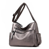 High-Quality Leather Women Handbag Messenger Shoulder Bag