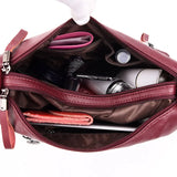 High-Quality Leather Women Handbag Messenger Shoulder Bag