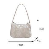 Casual Nylon Women Shoulder Bags Vintage Printing Female Shoulder Bags