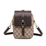 Vintage Leather Crossbody Shoulder Bag for Women Small Cell Phone Handbag
