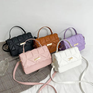 Brown Leather Small Shoulder Bag for Women