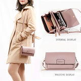 Soft Leather Clutch Multi-card Site Wallet Large Capacity Crossbody Bag