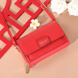 Soft Leather Clutch Multi-card Site Wallet Large Capacity Crossbody Bag
