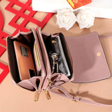 Soft Leather Clutch Multi-card Site Wallet Large Capacity Crossbody Bag