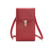 Soft Leather Large Capacity Wallet Phone Messenger Bag for Women