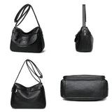 Soft Leather Messenger Bag Purses Women Shoulder Bags Large Crossbody B