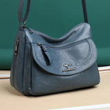 Soft Leather Messenger Bag Purses Women Shoulder Bags Large Crossbody B