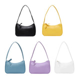 Ladies Soft PU Leather Underarm Bag Vintage Handbags Female Daily Bag