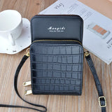 Solid Leather Messenger Bags for Women Large Capacity Single Shoulder Wallet