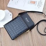 Solid Leather Messenger Bags for Women Large Capacity Single Shoulder Wallet