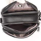 Women's Square Shoulder Bag Layer Pocket PU Leather Anti Theft Messenger Bag