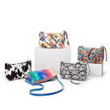 Summer PU Leather Crossbody Beach Handbag Adjustable Strap