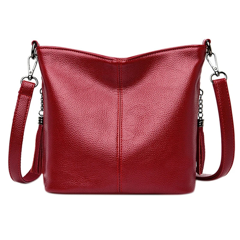 Tassel Shoulder Bag PU Leather Crossbody Bags Summer Bolsa Feminina