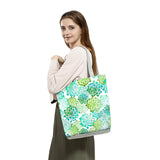 Colorful Flower Print Women Tote Bag High Capacity Handbags