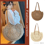 Women's Totes Bag Large Straw Woven Shoulder Handbag