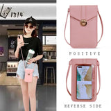 Women's Touch Screen Cell Phone Purse with Shoulder Strap