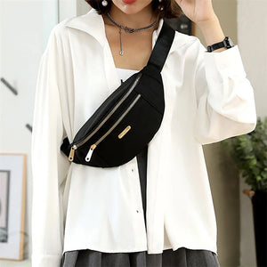 Women's Travel Belt Bag Crossbody Money Pouch Waist Fanny Pack Chest Bags