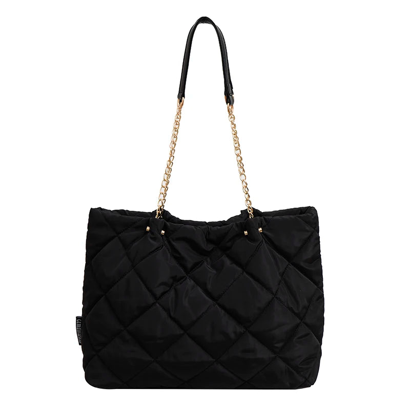 Women's Casual Shoulder Bag Winter Listing Plaid Quilted Handbag