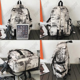 Nylon Backpack Laptop Book School Bag Women Backpacks