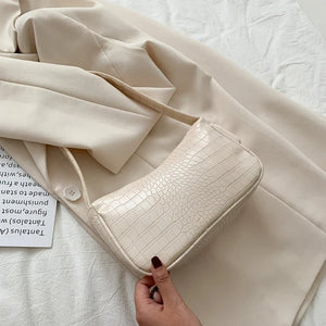 Crocodile Pattern PU Leather Tote Bag for Women