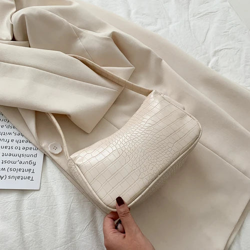 Crocodile Pattern PU Leather Tote Bag for Women