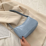 Crocodile Pattern PU Leather Tote Bag for Women