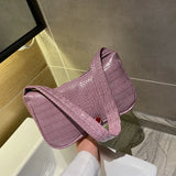 Crocodile Pattern PU Leather Tote Bag for Women