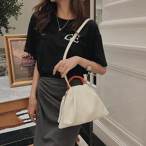 Small PU Shoulder Bag Casual Cross Body Clutch Bag for Girls