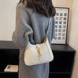 Vintage Crocodile Print Crossbody Bag for Women