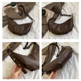 Vintage Hobos Soft Leather Crossbody Handbag