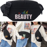 Canvas Waist Bag Shoulder Travel Fanny Pack Sports Messenger Bag