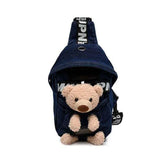 Sweet Bear Waist Bag Casual Canvas Banana Bag