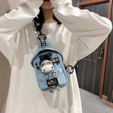 Sweet Bear Waist Bag Casual Canvas Banana Bag