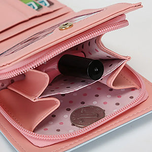 Cat Tassel Short Mini Wallet for Women