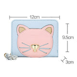 Cat Tassel Short Mini Wallet for Women