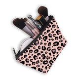 Leopard Print Makeup Bag Water Resistant Organizer Women Multifunction Beauty
