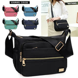 Waterproof Multilayer Shoulder Bag Large Capacity Casual Handbag