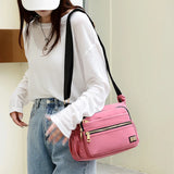 Waterproof Multilayer Shoulder Bag Large Capacity Casual Handbag