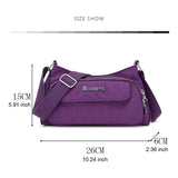 Waterproof Nylon Pocket Bag Casual Crossbody Bag